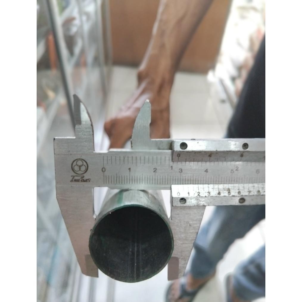 Original Pipa Galvanis Polos 1 Inch Panjang 1 Meter (6 Batang) Tanpa Drat / Tiang Besi