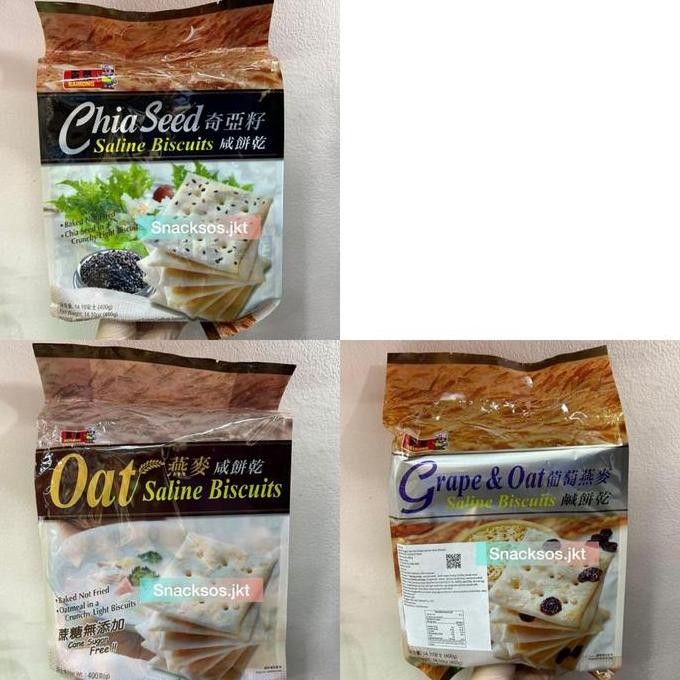 

Bairong Share Treat Chia Seed / Oat / Grape And Oat Saline Biskuit Terlaris
