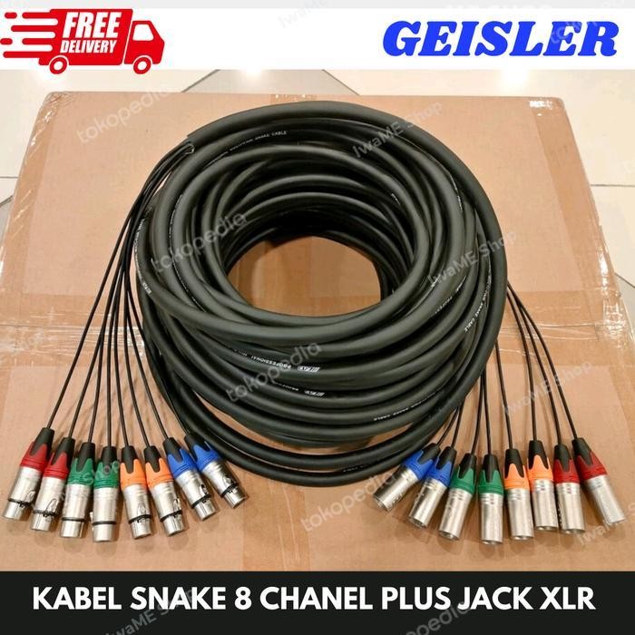 Kabel Snake Isi 8 Channel Kabel Snake 8Ch Komplit Jack Xlr Male Female Original Dan Terpercaya