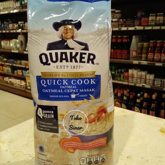 

Quaker Quick Cook Oatmeal - 800 Gram Terlaris