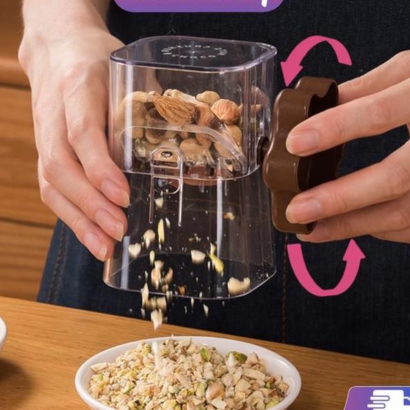 

Penghancur Kacang Buah Kering Manual Alat Penggiling Kacang Nut Nougat Grinder Multifungsi