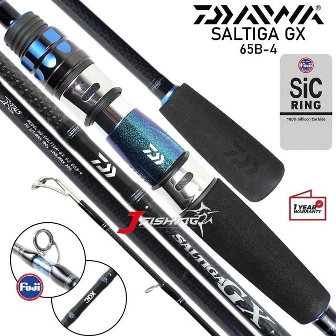 '' Joran DAIWA SALTIGA GX SJ 65B-4 65B-5 | Bait Jigging | OH  | One Piece | Resmi ''