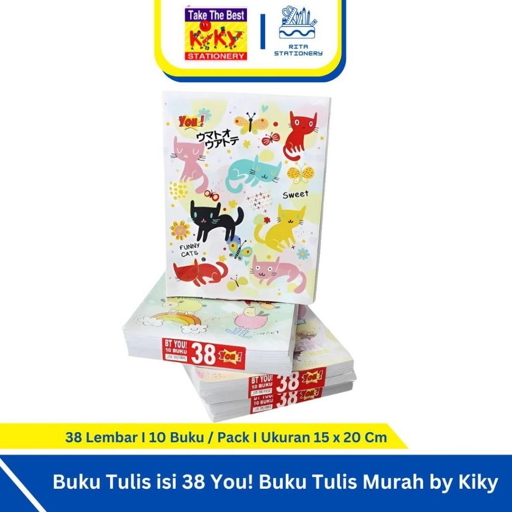 

Buku Tulis Isi 38 You! Ekonomis Murah by KIKY - Pack/10 Buku SV9