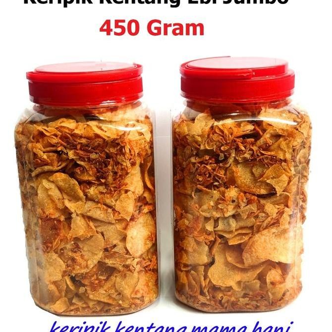

Terlaris Keripik Kentang Ebi Mama Hani Homemade Enak Premium 450 Gram Best seller