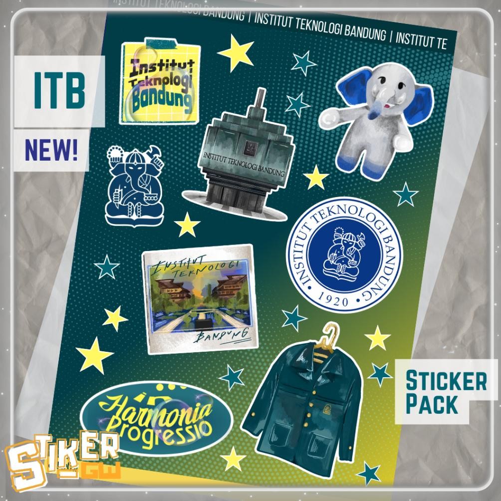 

[NEW] Sticker Pack ITB - STIKER INSTITUT TEKNOLOGI BANDUNG KAMPUS STICKER LAPTOP IPAD BUKU CERMIN MOBIL MOTOR CASING KESING CASE HANDPHONE HP SETIKER STICKER LUCU AKSESORIS CUSTOM PTN KULIAH BAGUS AWET SV9