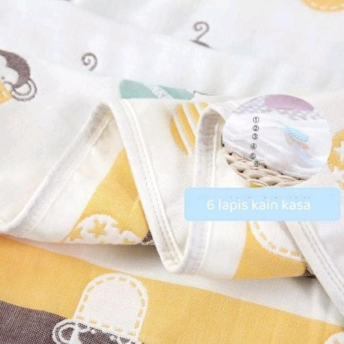 Handuk Bayi Bertudung Jubah Mandi Anak 65*60 Cm Poncho Hoodie Berkerudung