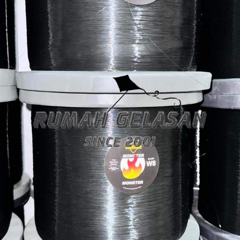 Benang Gelasan Super Senar Mati 022/020 MATOT Dead String by The Master Kites Bahan Senar Hitam Laya