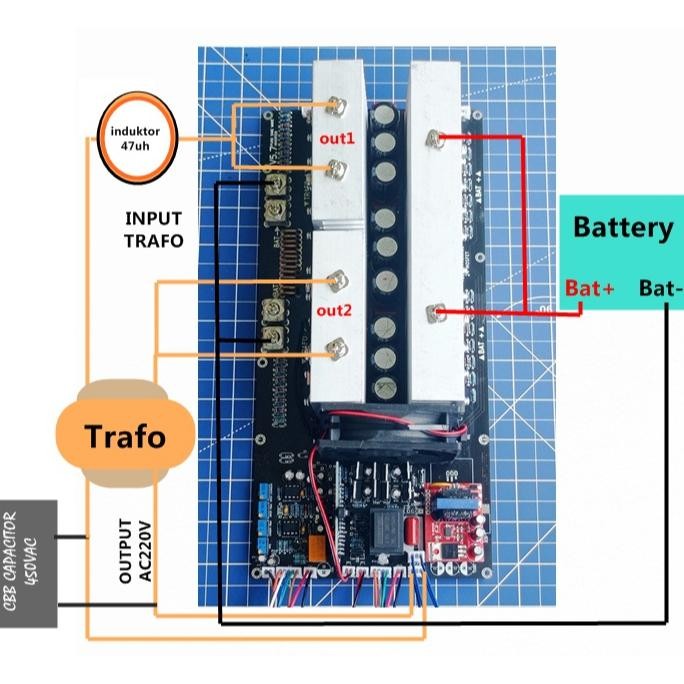 kit inverter egs002 20 mosfet TO247 MOSFET body besar