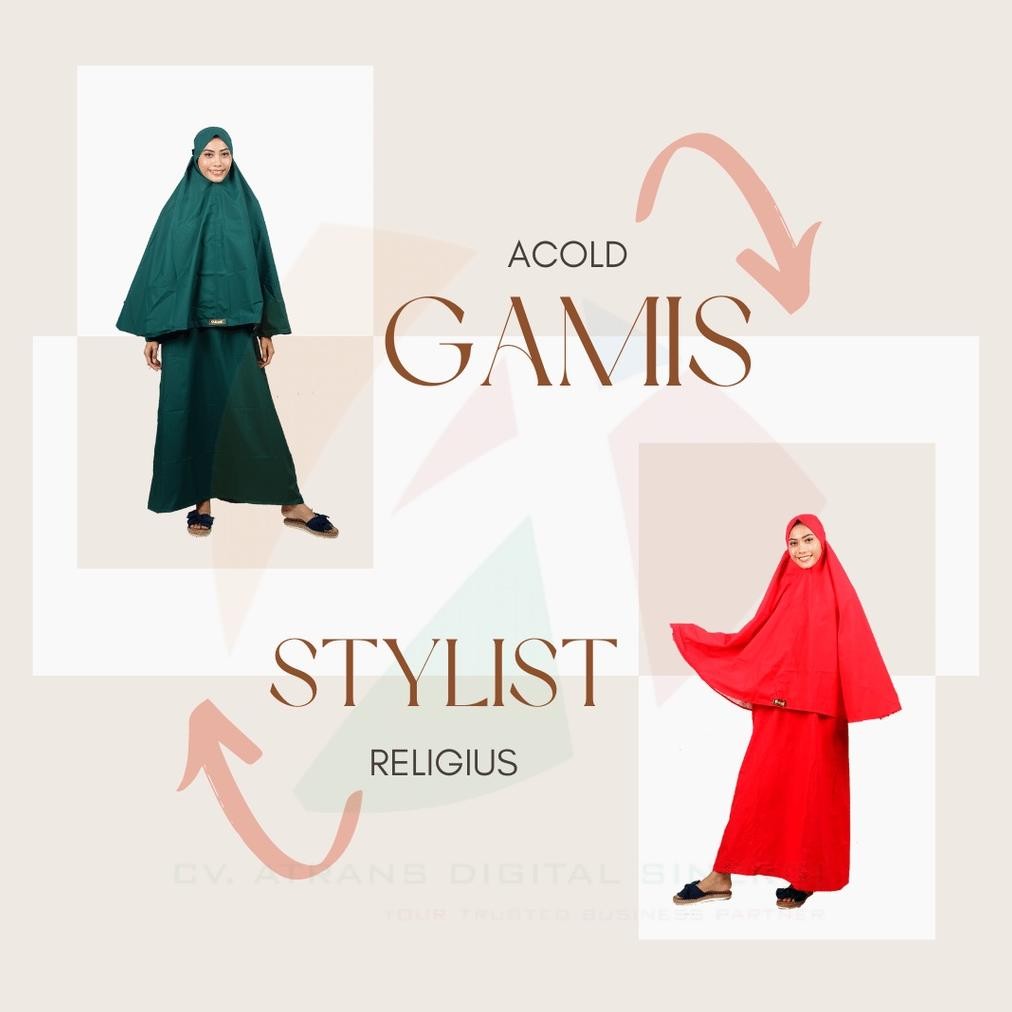 JAS HUJAN WANITA ACOLD MODEL GAMIS MUSLIMAH / HIJAB / KERUDUNG AST