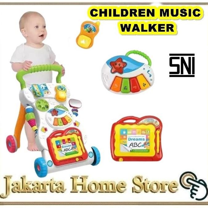 CHILDREN MUSIC WALKER Baby Walker Push Walker Dorongan Bayi