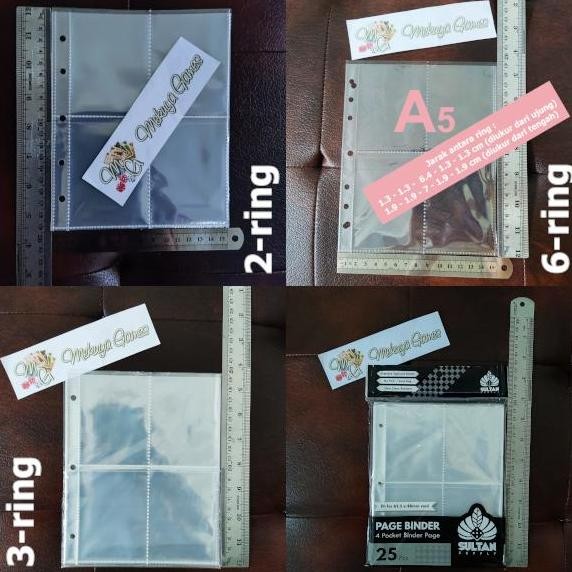 

HARGA DISC - A5 4p 8p 6-hole Sleeve Page 6 ring Binder 67x92mm 2R KPop Photo Card