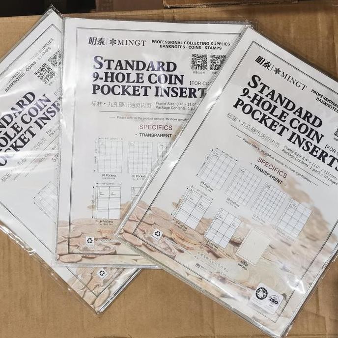 

Refill koin ngc kartu bening mingt pccb 6 pocket kantong transparan