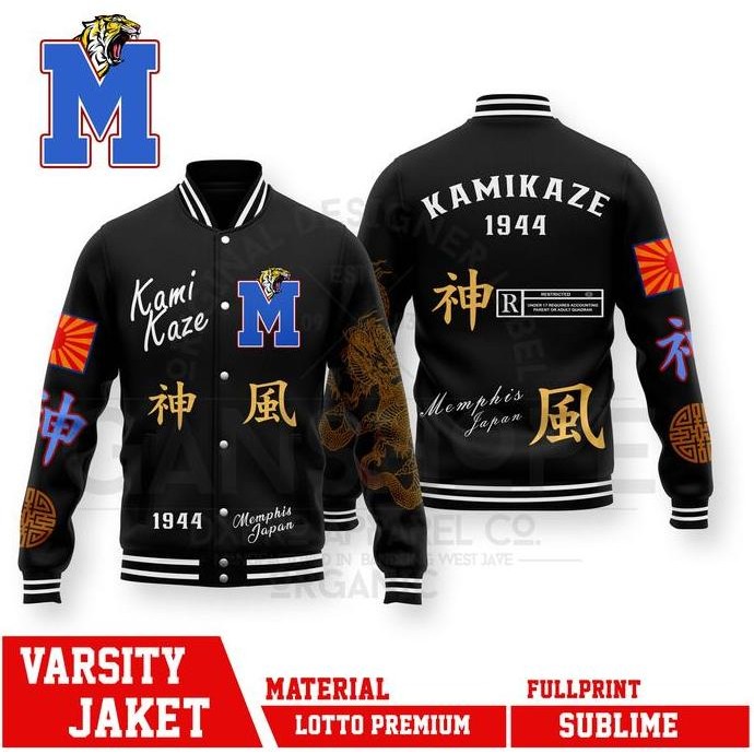 Varsity Jaket Kamikaze Japan Memphisorigins Varsity Japan Series (Best Quality)