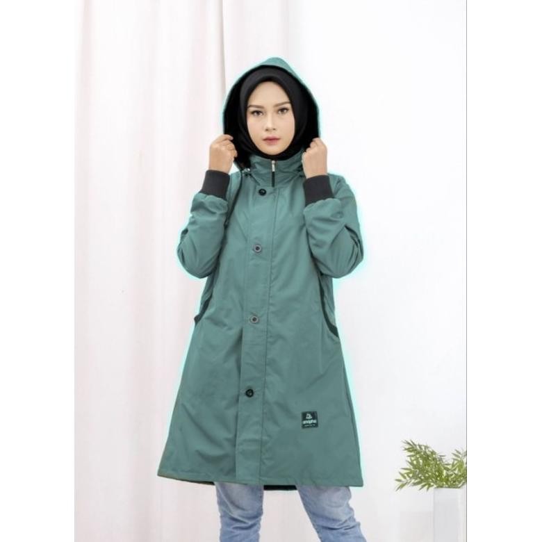 ANAPHA jacket parka muslimah jaket parka wanita jaket hijabers hijaber jaket parka panjang AST