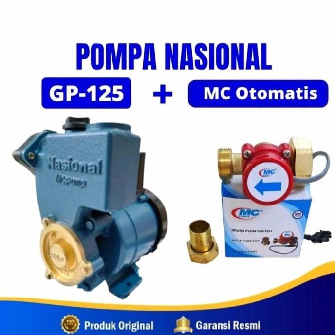 Pompa Air NASIONAL Pendorong 125watt Boster Pump