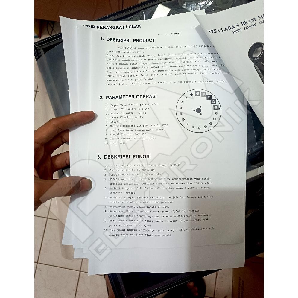 Moving Head BEAM TRF CLARA S Bulb 14R Original By RDW Harga 1 Pasang