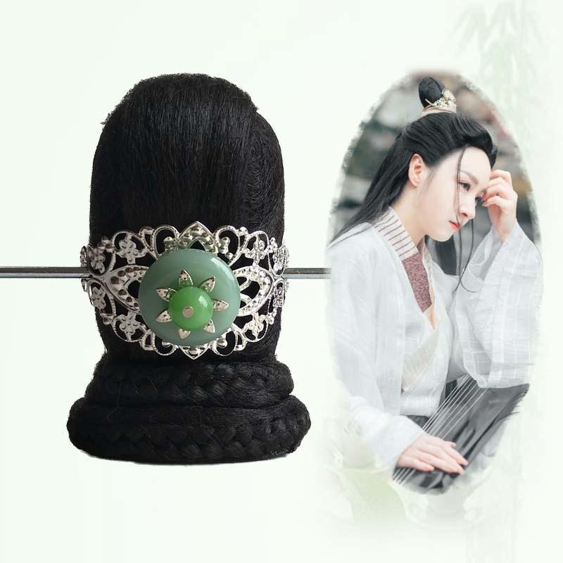 Gaya Baru Gaya Kuno Kostum Pria ke Wanita Wig Hanfu dan Sanggul