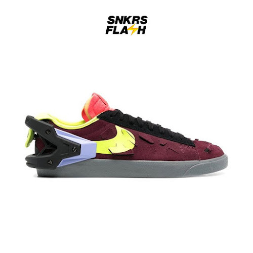 NIKE Blazer Low Acronym Night Maroon Sepatu Sneakers Wanita - DN2067600 - Size 37.5