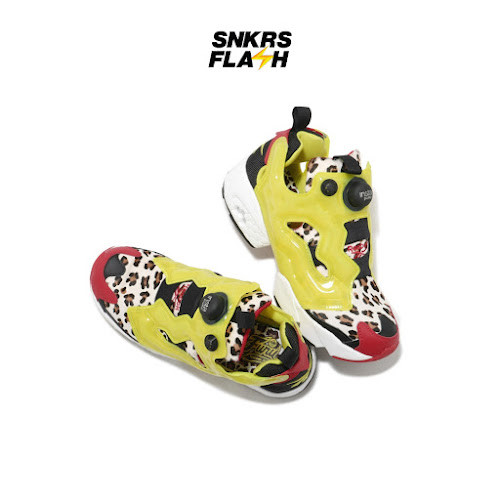 REEBOK Instapump Fury Atmos Citron Animal Print Sepatu Sneakers Pria - FZ4432 - Size 40.5