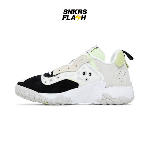 AIR JORDAN Delta 2 White Black Barely Volt Sepatu Sneakers Pria - CV8121101 - Size 42.5