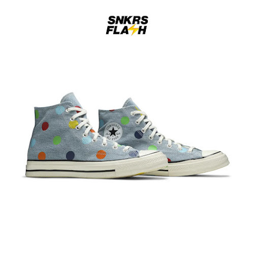 CONVERSE Ct 70 Hi Golf Wang Denim Polka Dots Sepatu Sneakers Pria - 170011C - Size 42.5