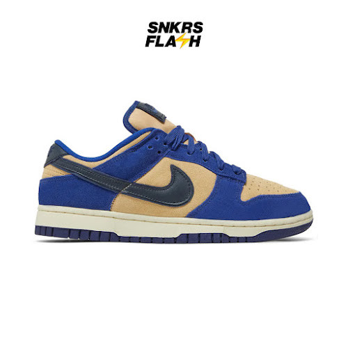 NIKE Dunk Low Blue Suede Sepatu Sneakers Wanita - DV7411400 - Size 40.5