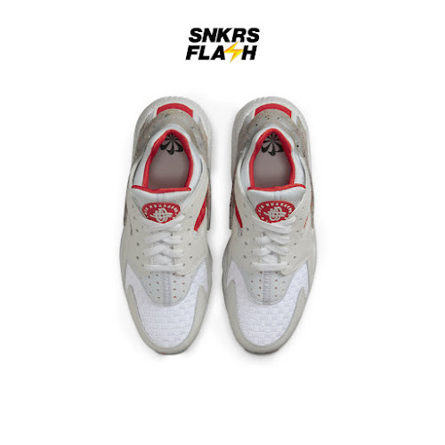 NIKE Huarache Crater White Grey Orange Sepatu Sneakers Wanita - DR0449100 - Size 40.5