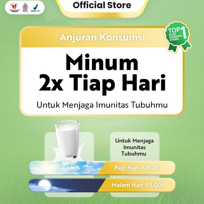 

Premium Susu Kambing Etawa Bubuk Syams 1000 Gram Pure Murni Alami Orga Kualitas Terbaik Harga Termurah
