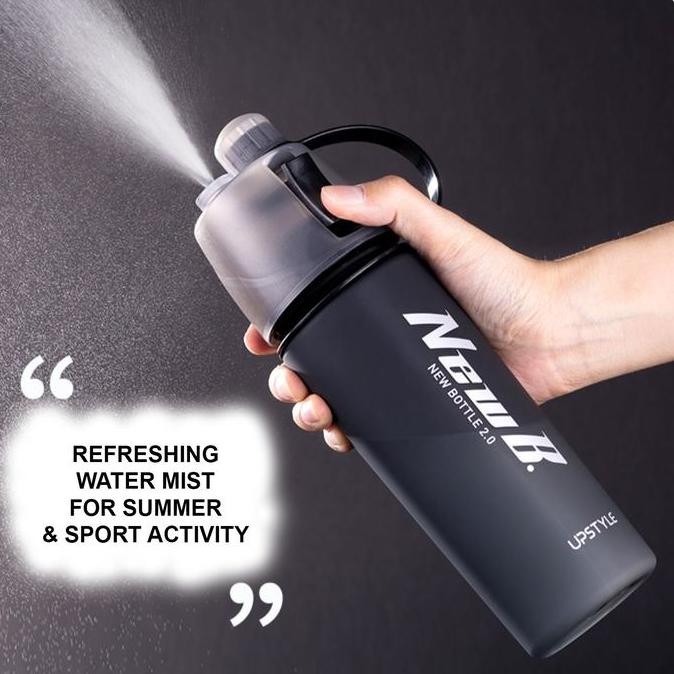 BOTOL AIR MINUM 600 ML SPRAY UPSTYLE  TRITAN SPORT WATER BOTTLE [terbaik]