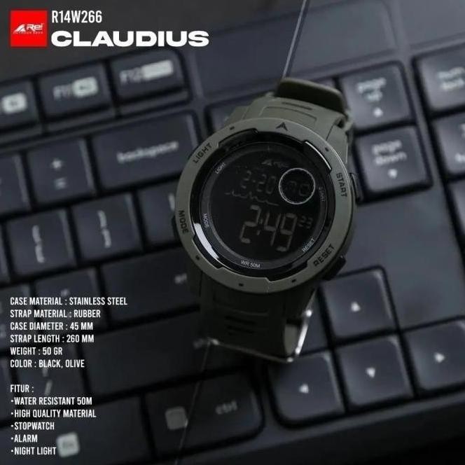 Jam Tangan Digital Arei Claudius Watch Original - Jam Tangan Outdoor Digital Pria Rei Claudius (Best