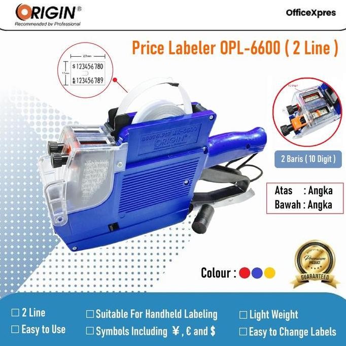 Price Label 6600 2 Line / Alat Label Harga 2 Baris / Pencetak Harga