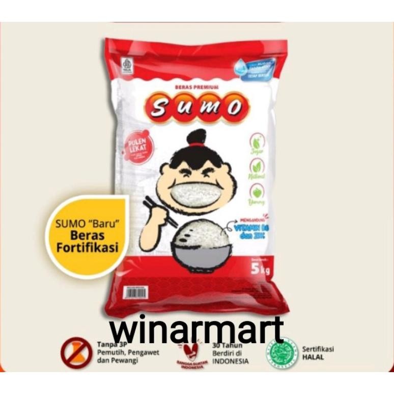 

Beras Sumo 5kg Pulen Bebas Pestisida RB10