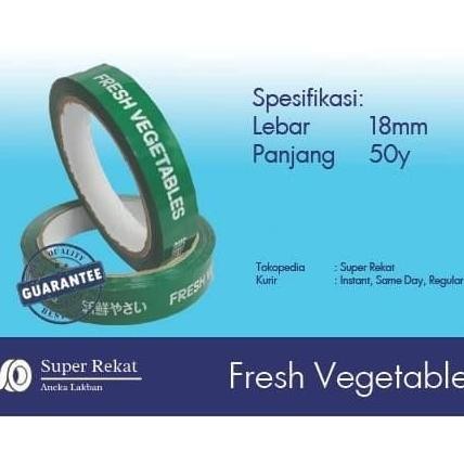 

Lakban / Selotip Fresh Vegetable 18Mm X 50Yd (1 Dus Isi 192 Roll) Co