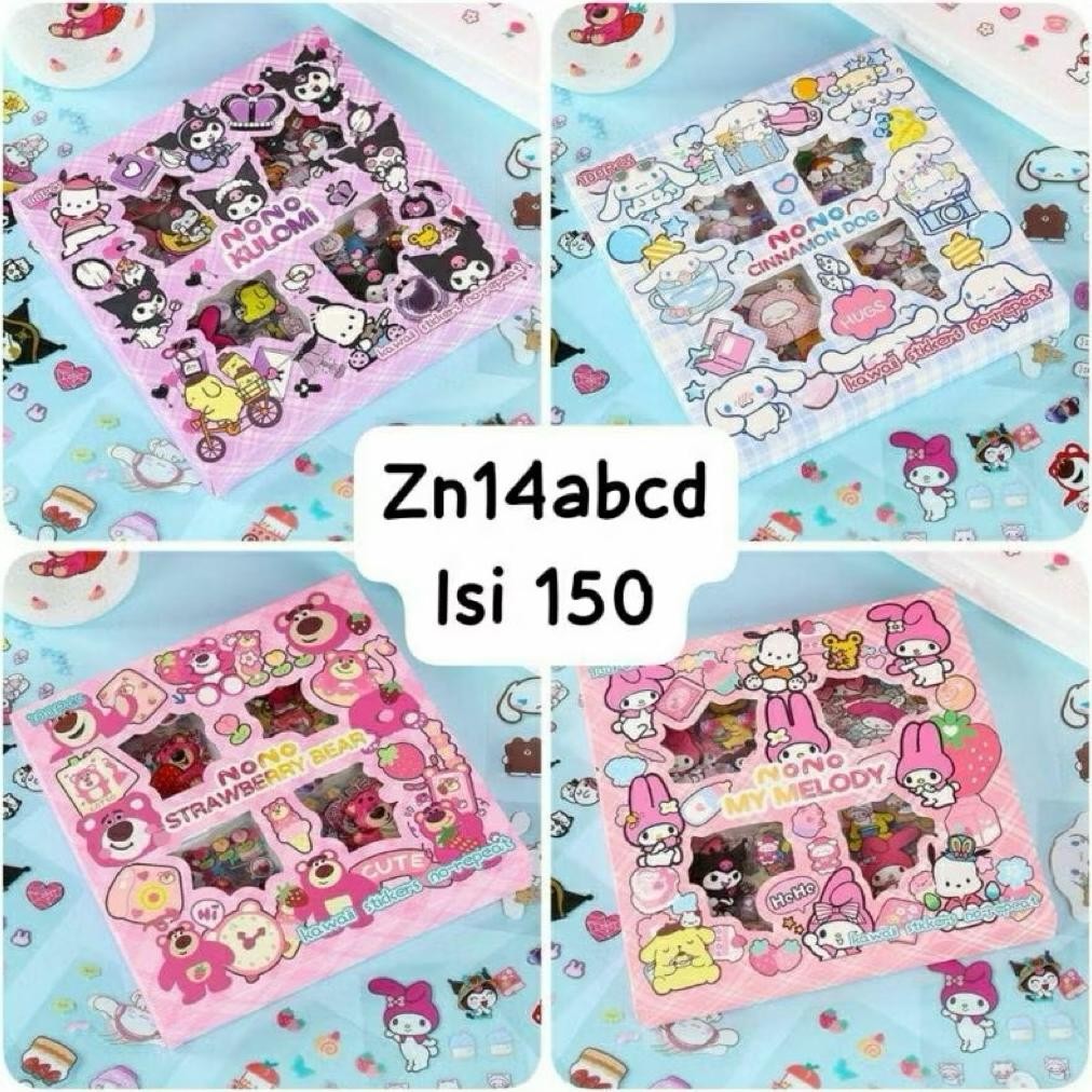 

Joeraganlapak Sticker Sanrio Lotso Isi 100 Pcs Per Box Kuromi Kulomi Cinnamoroll My Melody Terbaru Viral Stiker Nono Mini Besar Jumbo Anak Hiasan Tempelan Stok Baru