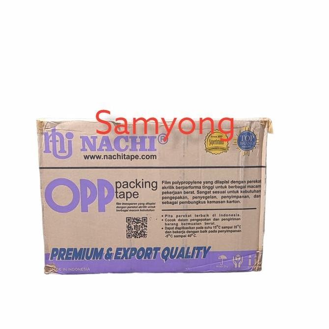 

Lakban Opp Nachi Ori Core Ungu 48Mm 100Yard Karton Dus Bening Coklat Co