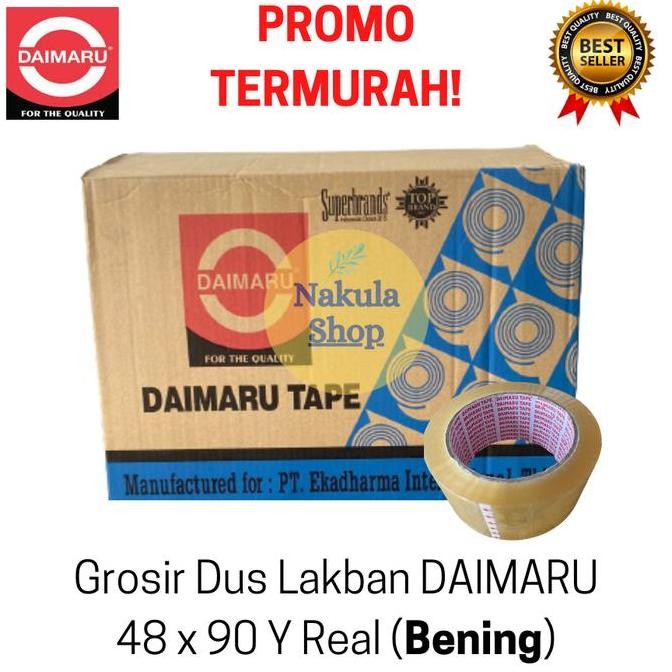 

! 1 Dus Lakban Daimaru 2 Inch 48X90 - Bening - 72 Roll Co