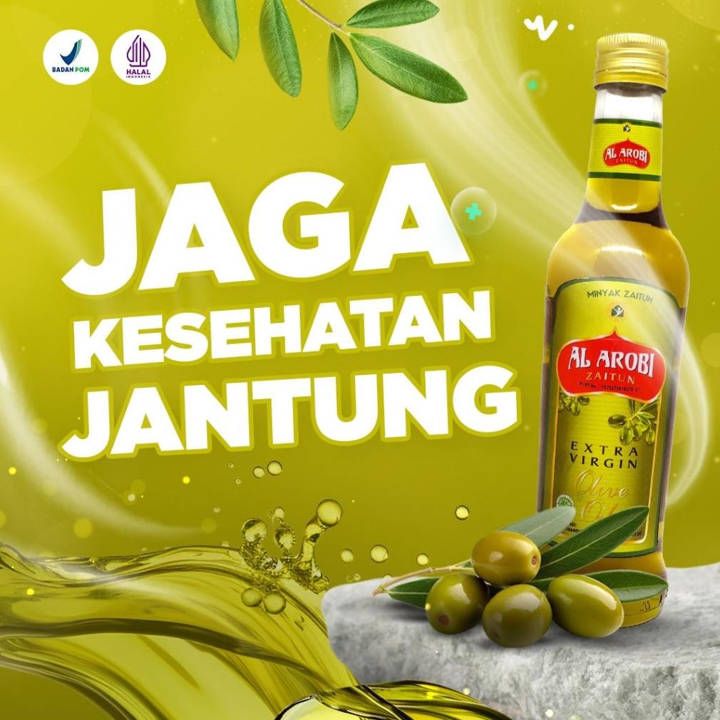 

Minyak Zaitun Al Arobi Extra Virgin 285 ml - Minyak Zaitun Asli RB10