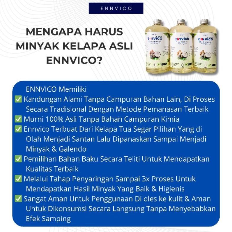 

Ennvico Minyak Kelapa Kletik / Minyak Kelapa Murni 500ml / Coconut Oil / Minyak Kelapa Kletik Tradisional Kelentik Keleutik Minyak Kelapa Alami Minyak Kelapa untuk Bayi untuk Rambut untuk Ruam Popok Bayi Kulit Gatal Alergi Eksim RB10