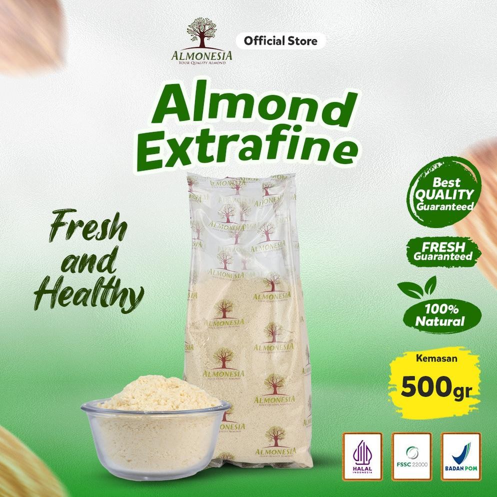 

Almonesia - Almond Extrafine 500gr (Tepung Almond/ Almond Powder/ Almond Bubuk)