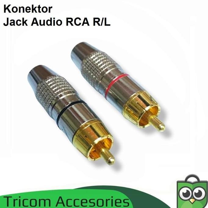 New Collection  Jack Konektor Audio 2 Rca R/L
