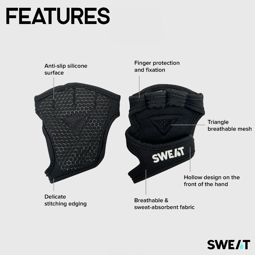 Sdn_12 Sweat Palm Shield Glove | Sarung Tangan Fitness Anti Slip Untuk Olahraga N.-150