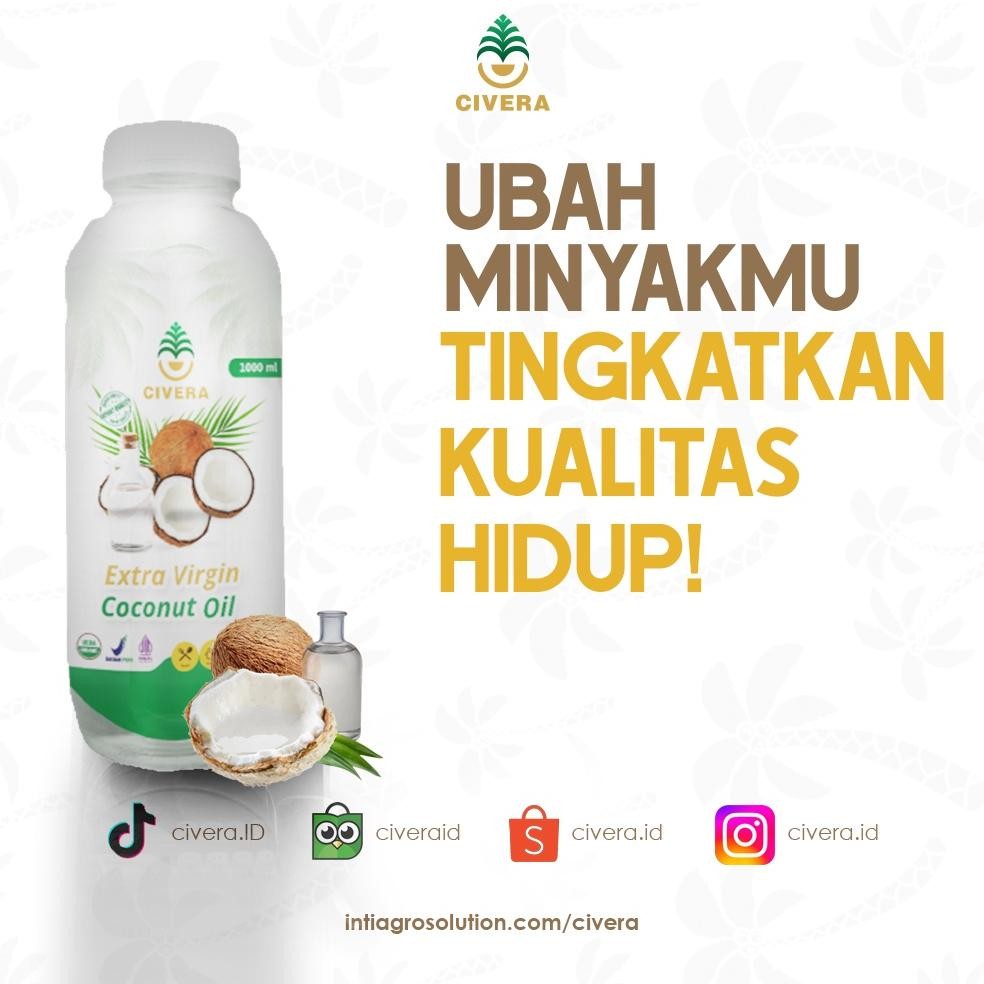 

Civera Extra Virgin Coconut Oil 1 Liter - VCO Virgin Coconut Oil