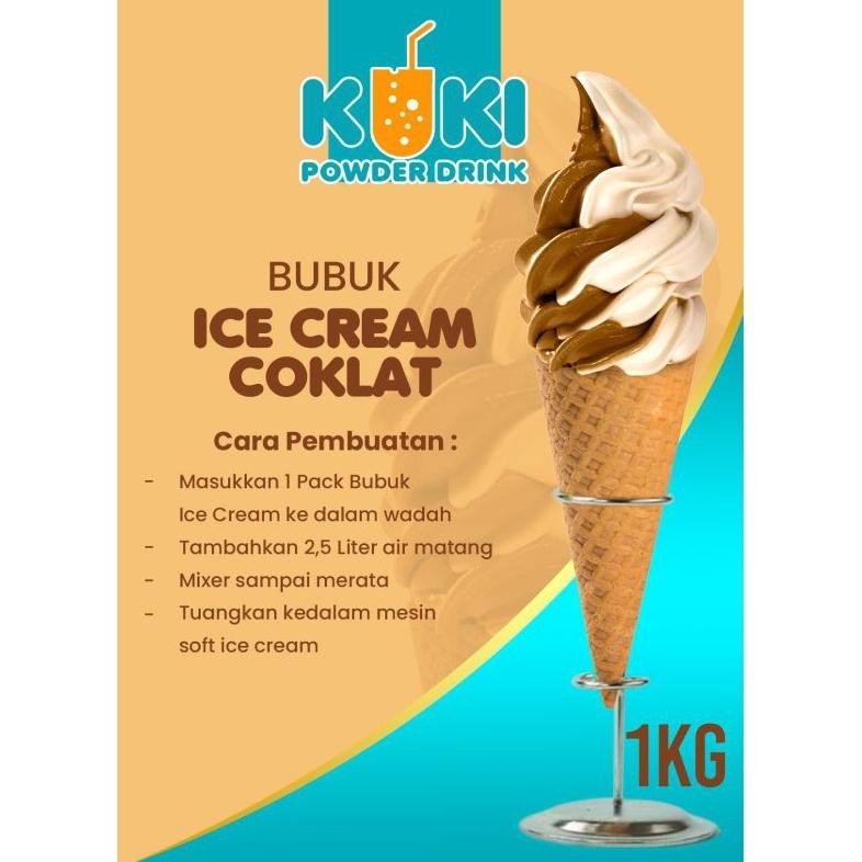 

Bubuk Ice Cream Powder Premium Rasa Coklat 1kg