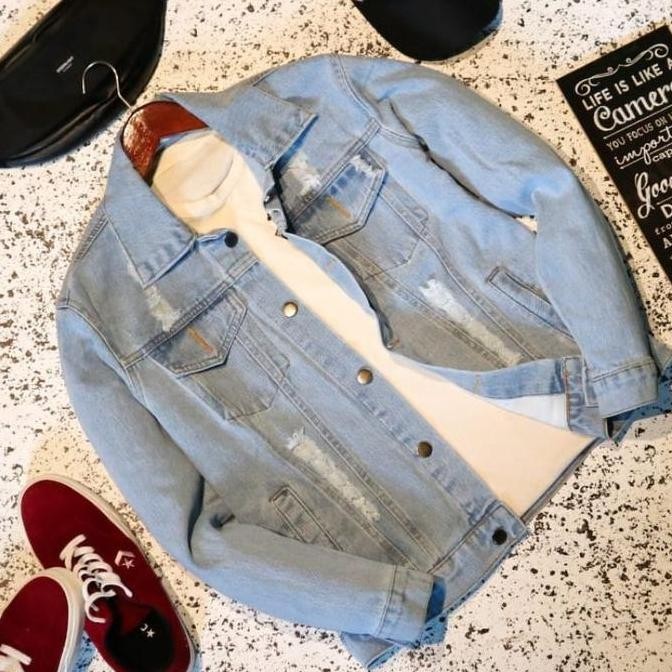 Jaket Jeans Pria Original Z-NINE model Bioblitz scrub Sobek daps