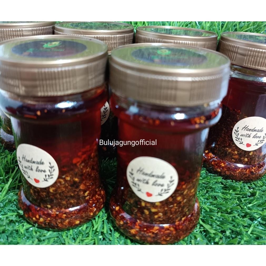 

Chili Oil Kemasan 150 ml Sambal Homemade Halal By Bulujagungofficial RB10