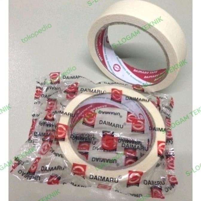 

Isolasi Lakban Kertas 1" Daimaru Masking Tape 24Mm Plakban 21M 1 Inch Co