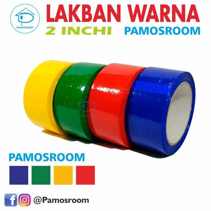 

Pamosroom Lakban Warna 2Inch 48Mm 90 Yard Opp Warna Dusan Isi 72Roll Co
