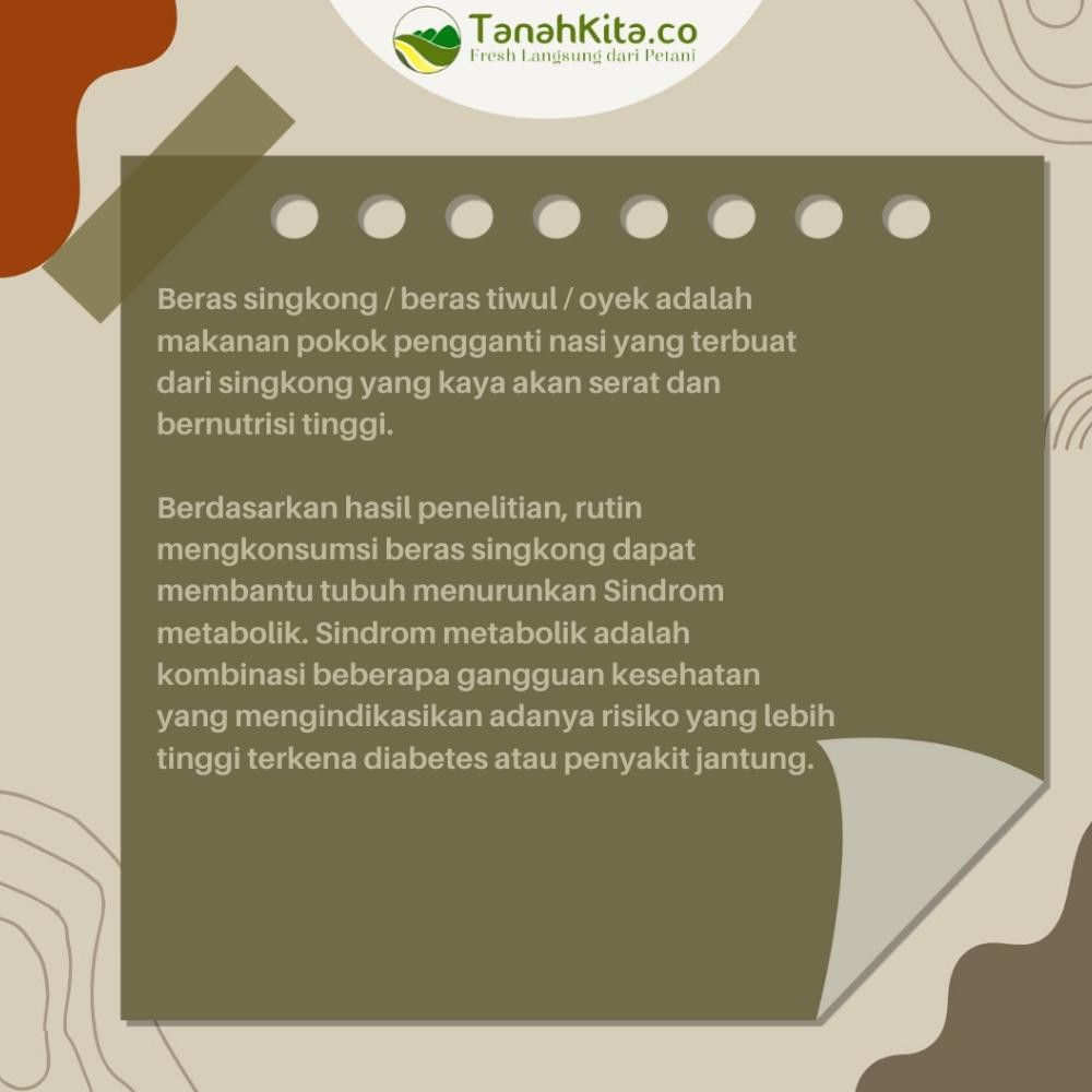 

Beras Singkong I Tiwul Instan I Oyek I Fresh Langsung Dari Petani I 1kg Vacuum RB10