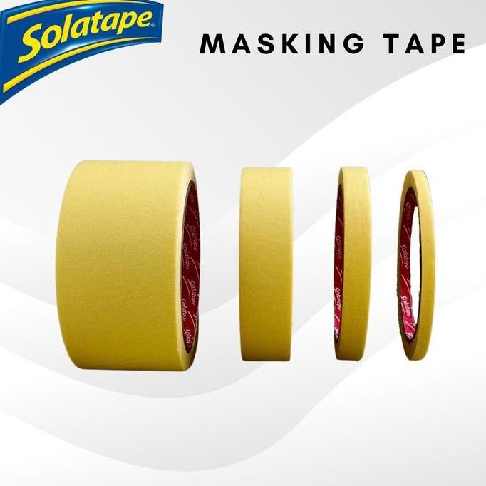

Masking Tape Solatape / Lakban Kertas 6Mm/12Mm/24Mm/48Mm X 20M Co