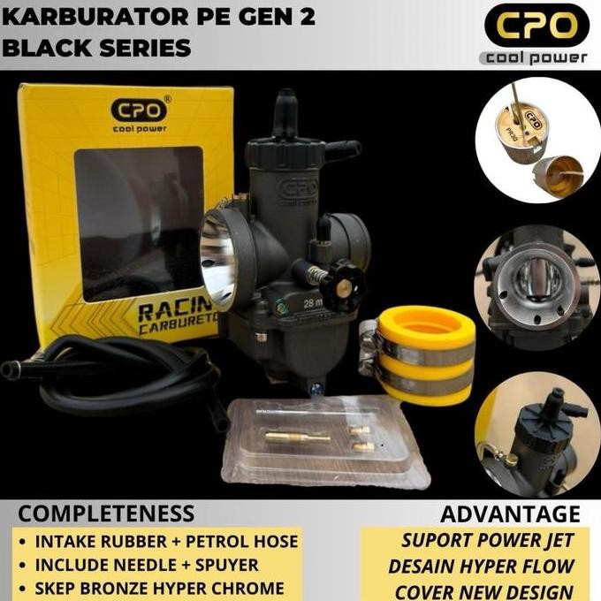 Karbu PE Karburator PE CPO 24 26 28 30 GEN 2 Cool Power Racing